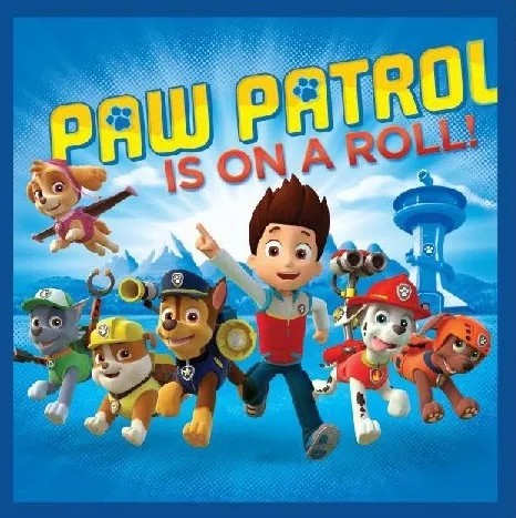 Paw Patrol Magisk Håndkle, Ansiktshåndkle 30x30 cm