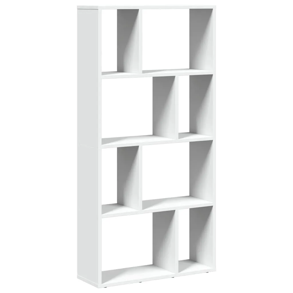 vidaXL Bokhylle hvit 60x20x120,5 cm konstruert tre