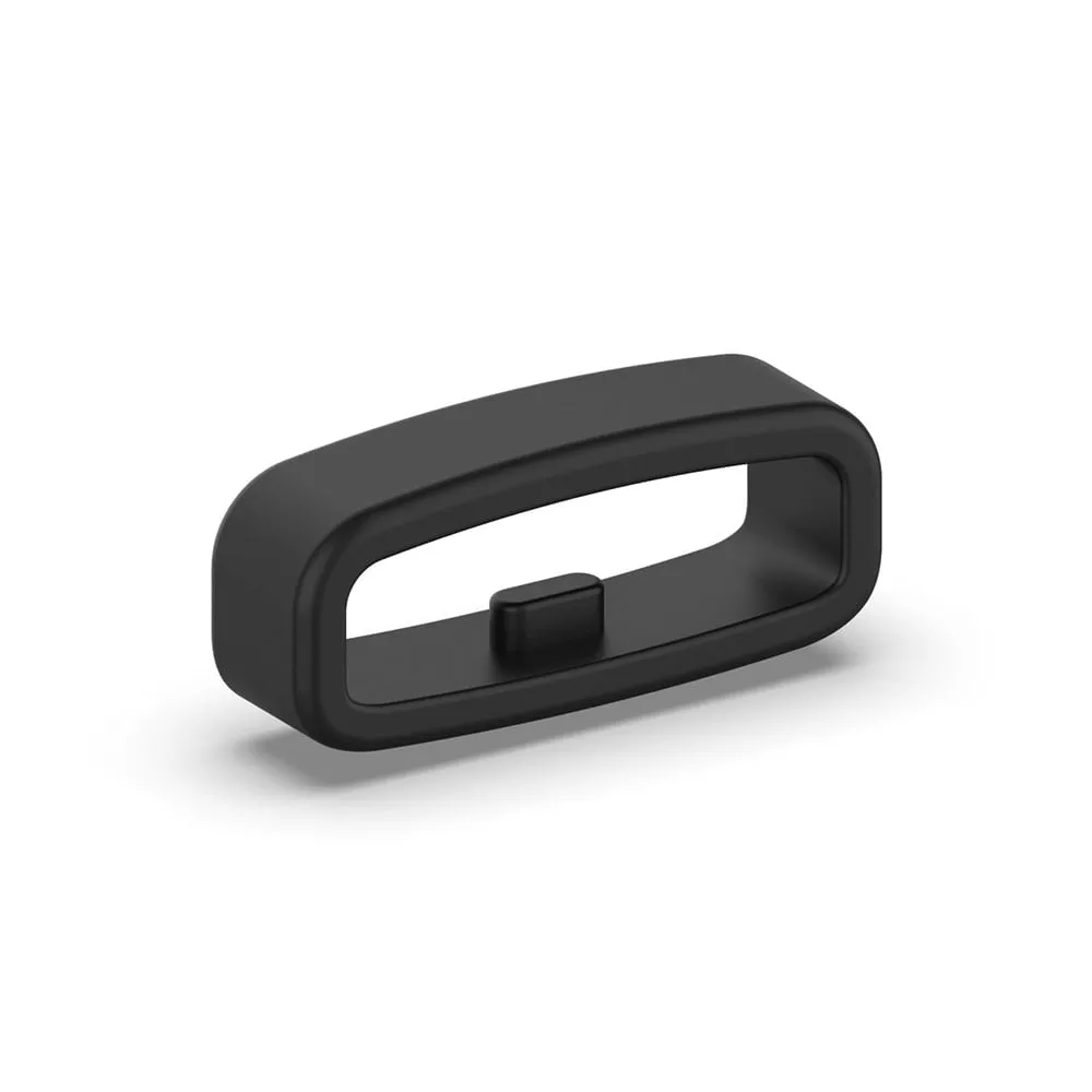 18 mm universal stroppsløyfe i silikon - Svart