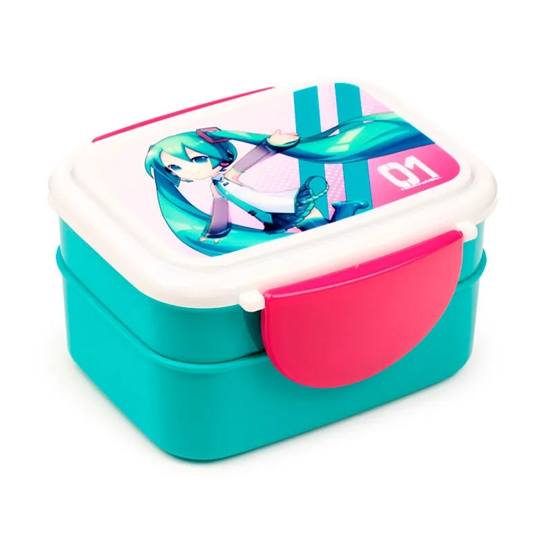 Hatsune Miku lunch box + cutlery