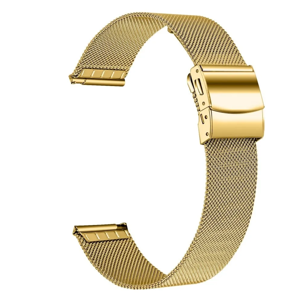 Garmin Venu 2S Milanese Anti-sweat Mesh Band 18mm rustfritt stål klokkerem - Gull