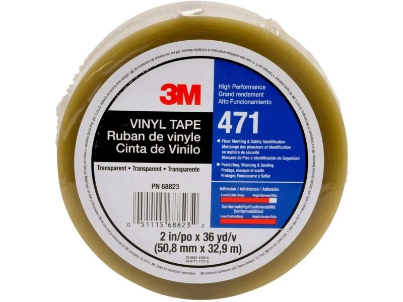 3M 471F/471T5033 PVC-tape transparent (L x B) 33 m x 50 mm, 1 rull