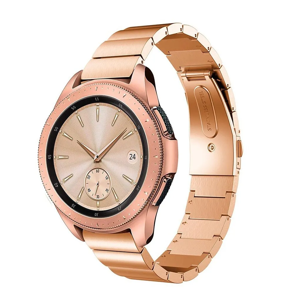 Samsung Galaxy Watch 42mm klokkereim av rustfritt stål - rose gull