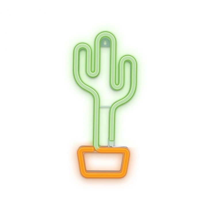 Forever Light Neon LED Light CACTUS orange green Bat + USB FLNEO2 Light decoration figure