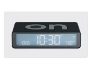 LEXON Flip Classic, Digital vekkerklokke, Rektangel, Sort, LCD, Batteri, 5 V