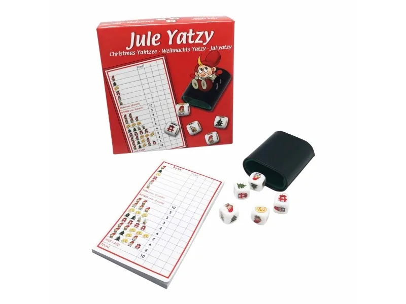 Det Gamle Apotek Julius jul Yatzy, H14,5 cm, B14 cm, D4,6 cm, stk