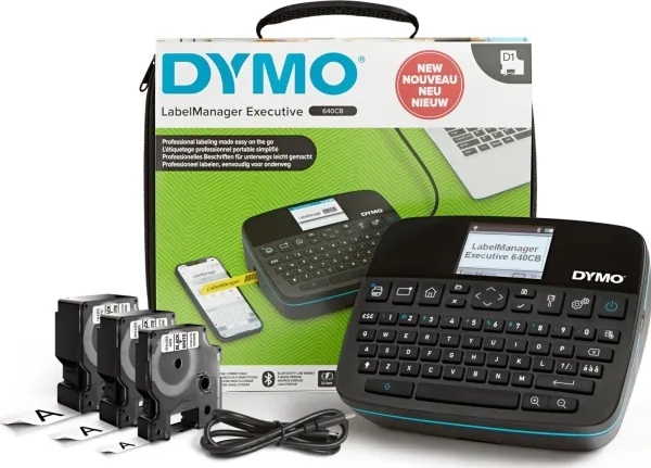 DYMO® LabelManager™ 640 CB, merkemaskin, QWZ-tastatur, i et etui sett