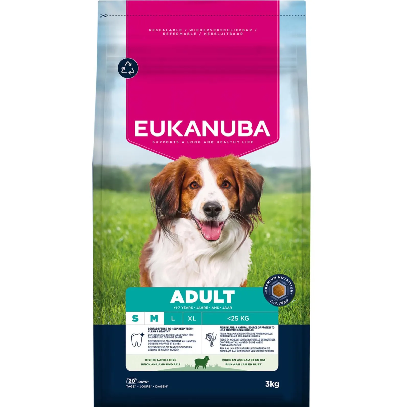 Eukanuba Adult Small & Medium Lamb & Rice 12 kg