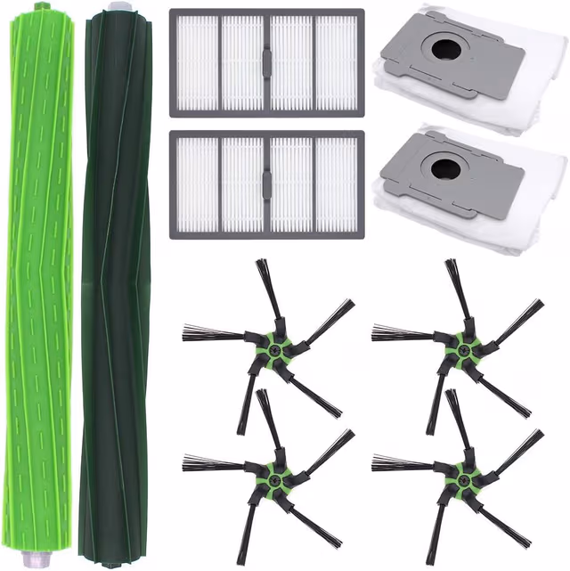8-paks støvsugertilbehørsett for iRobot Roomba S9 (9150), S9 plus (9550) MultiColor