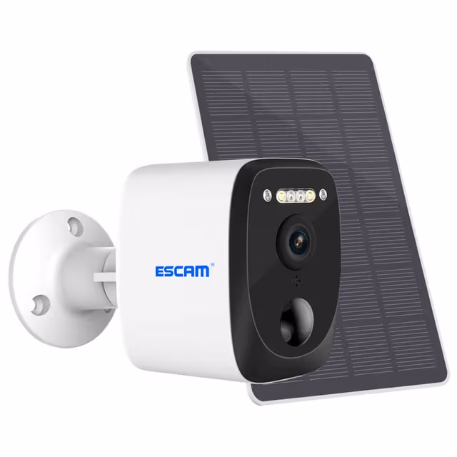ESCAM QF370 3MP WiFi - kamera PIR nattsyn IP - kamera Solcellepanel