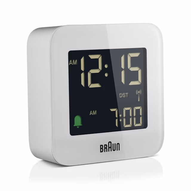 Braun digital vekkerklokke radiostyrt BC08W-DCF