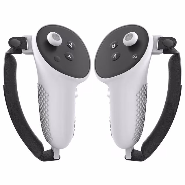 Meta Quest 3 Control Protection Silikonveske med Håndstropp - Hvit