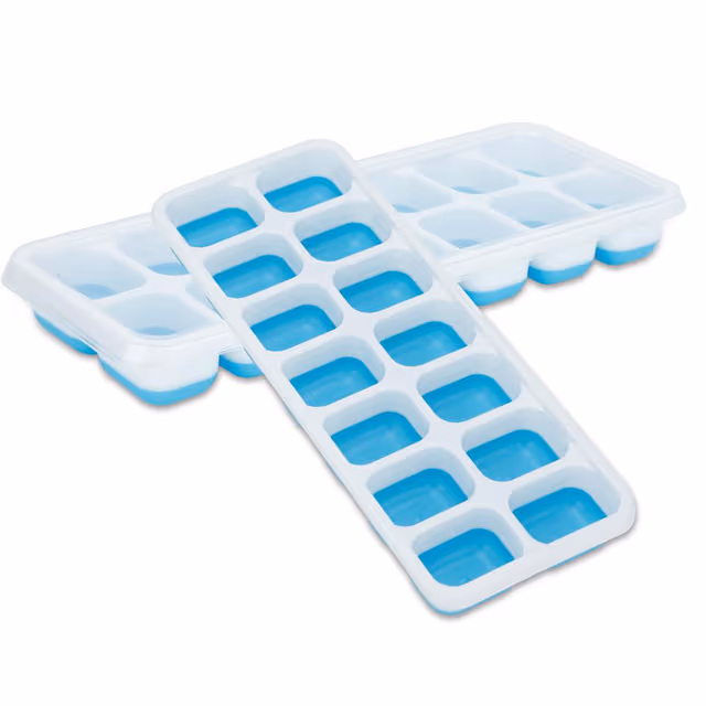 Isterningform for isbiter (blå)