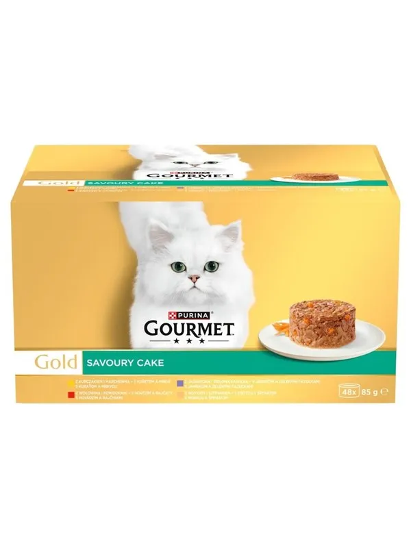 PURINA NESTLE PURINA GOURMET GOLD Savoury Cake Mix Smaków 48x85g
