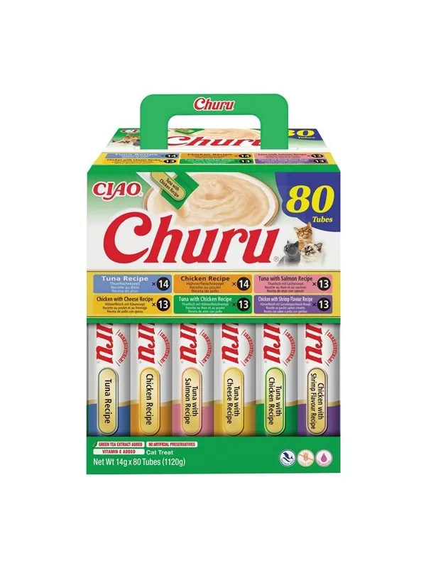 INABA CAT CHURU 80P CHICKEN&TUNE 80x14g
