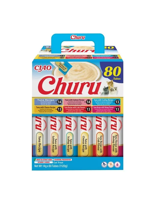INABA CAT CHURU 80P TUNA RECIPE 80x14g