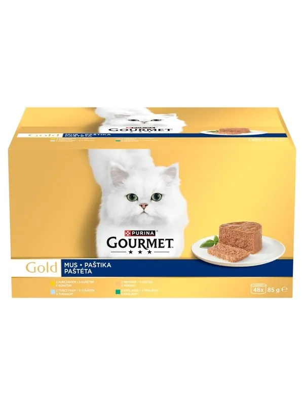PURINA NESTLE PURINA GOURMET GOLD Mus Mix smaków 48x85g
