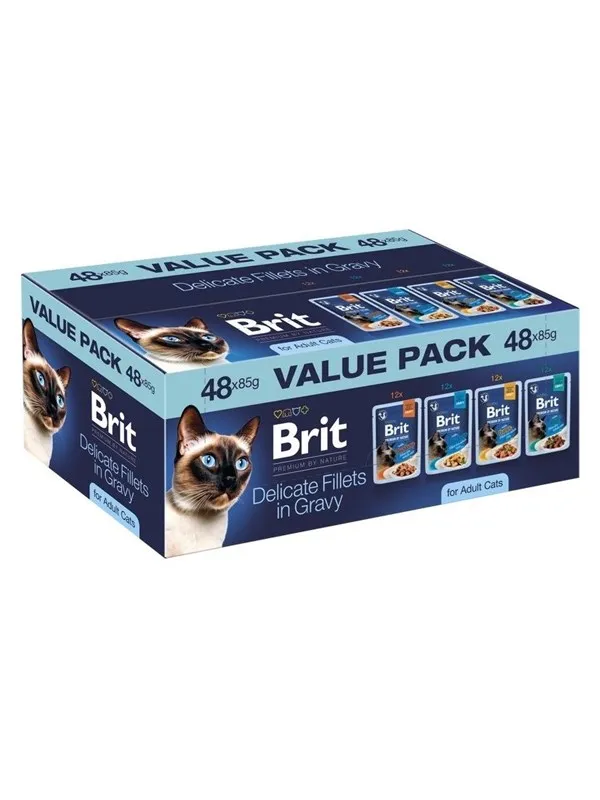 Brit Delicate Fillets in Gravy for Adult Cats mokr