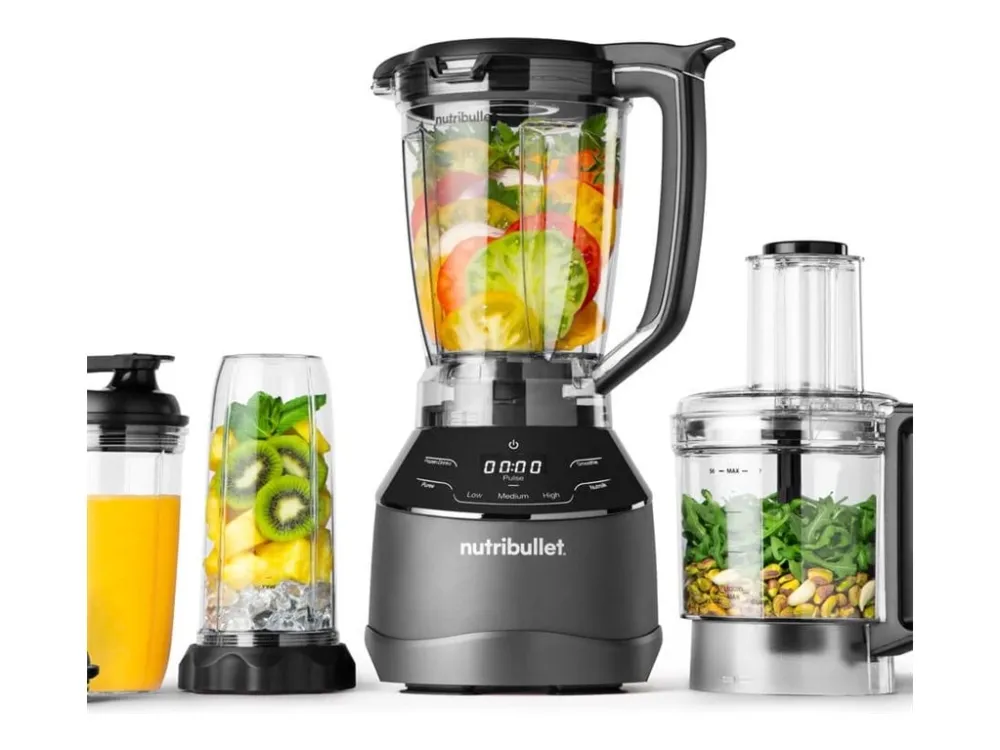 NutriBullet Kjøkkenmaskin NBF580B Triple Prep System - food processor - 1500 W - black
