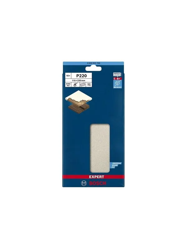 Bosch Expert M480 Net Sanding Sheets P220 10pcs