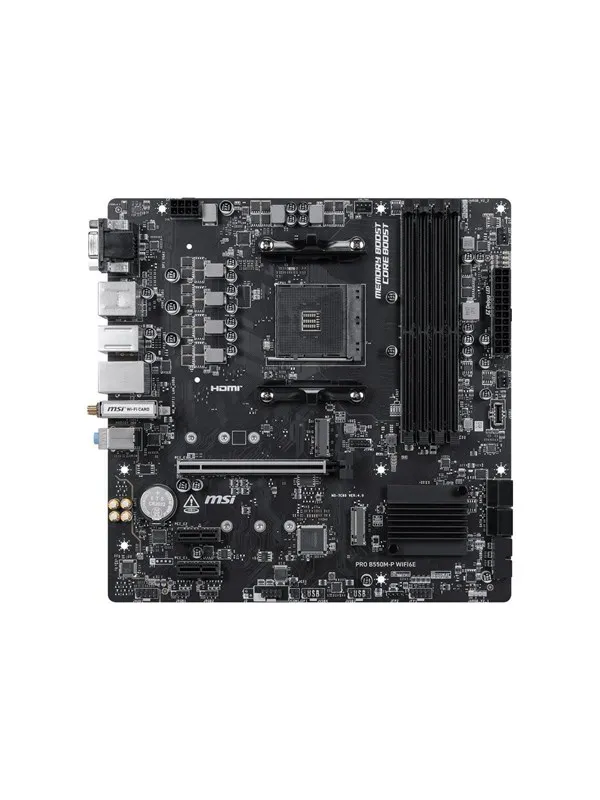 MSI PRO B550M-P WIFI6E - motherboard - micro ATX - Socket AM4 - AMD B550 Hovedkort - AMD B550 - AMD AM4 - DDR4 RAM - Micro-ATX