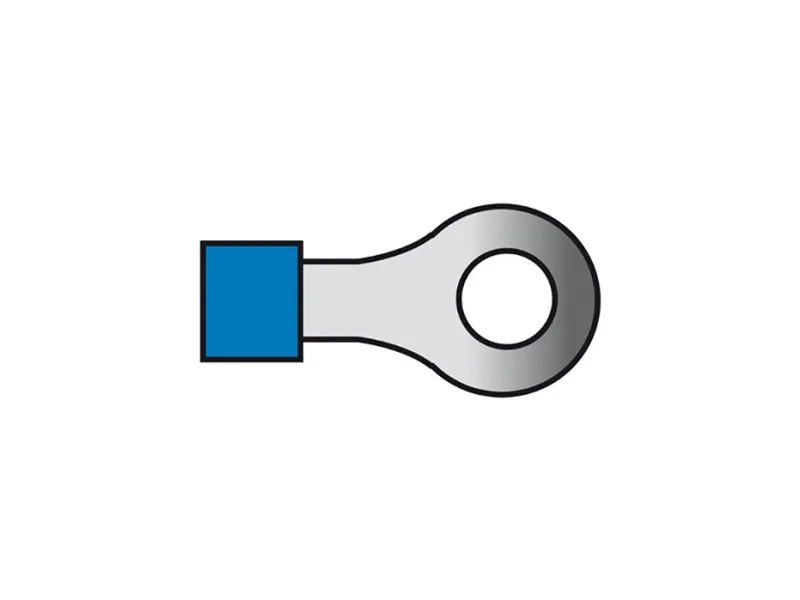 Kabelsko blå ring 5,3mm 1,5-2,5mm2 10 st