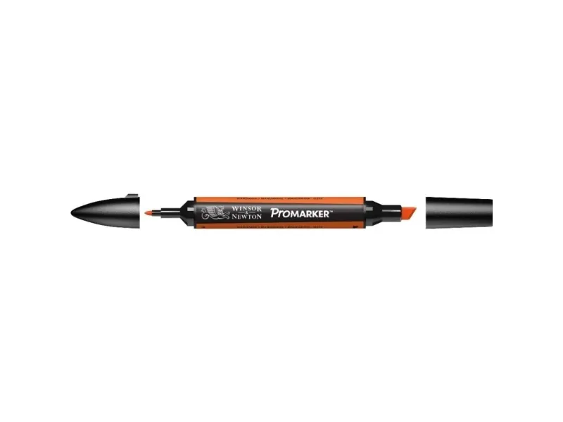 Winsor & Newton 0203239, Oransje, Flerfarget, Mandarin, Fin/medium, Meisel-/kulespiss, Rund