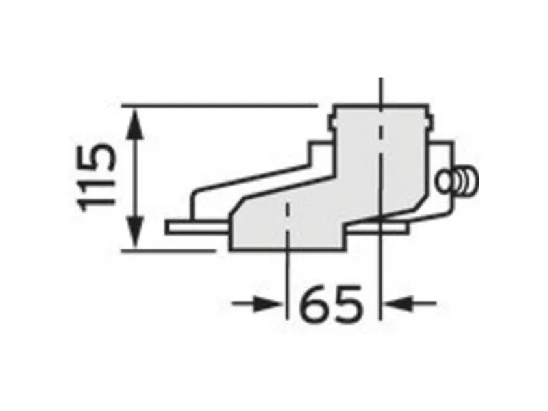 Vaillant Adapter - Adapter til 6,5 cm's forskydning