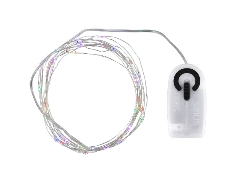 Sirius Knirke lysslynge 40 LED – Multi/Sølv