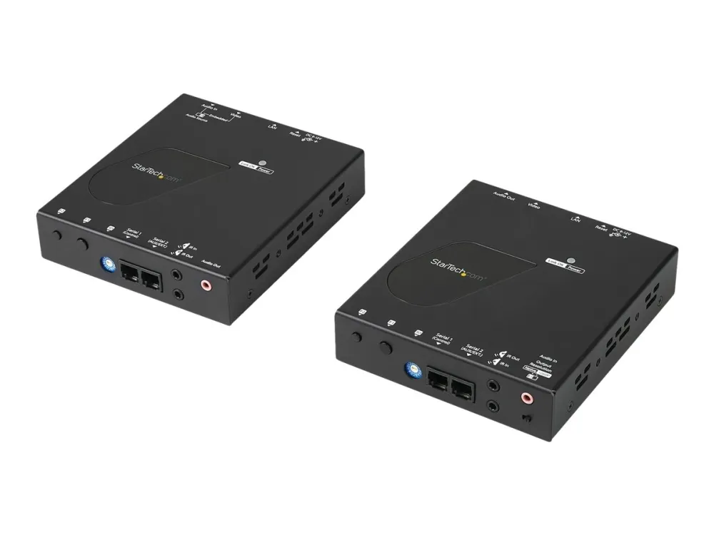 Startech 4K HDMI Over IP Extender - 4K 30Hz - Video Control Software App - HDMI Extender - HDMI Extension - AV Over IP (ST12MHDLAN4K) - Video/lyd/infrarød/seriell-utvider - 1GbE - opp til 100 m - for P/N: ST12MHDLAN4R, VIDWALLMNT