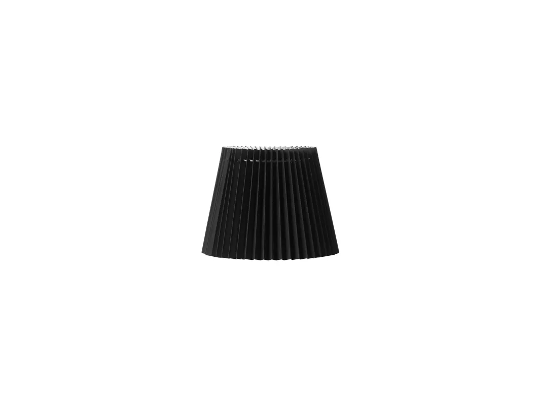 Plissegardin Emma Villa side 14 cm sort