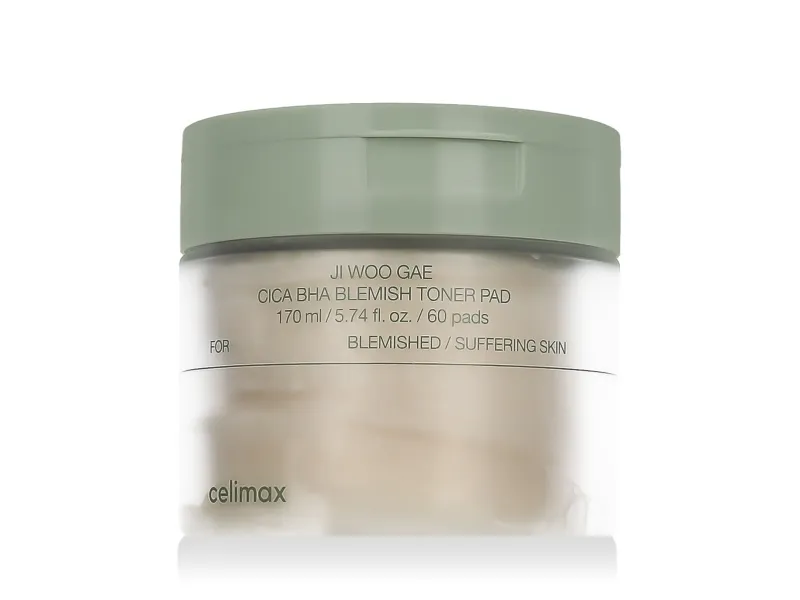 Celimax Cica Bha Blemish Toner Pad 60 Pads