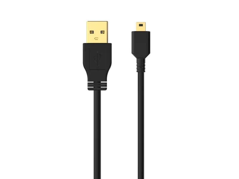Sinox USB A - Mini USB kabel. 2m. Sort