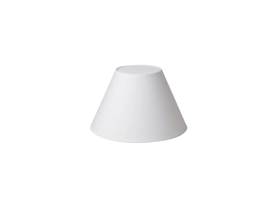 Lampeskjerm Emma Casa, høyde 18,5 cm, hvit