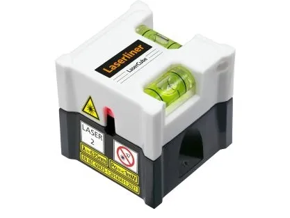 Laserliner LaserCube, 5 m, 1 mm/m, 635 nm (< 1 mW), Linjevater, Sort, Hvit, 4 timer