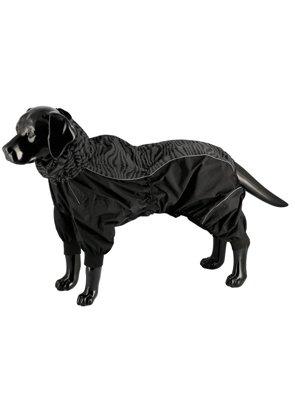 Dogman Dot Raincoat Waterproof Dog Overall Reflective Pattern 40cm