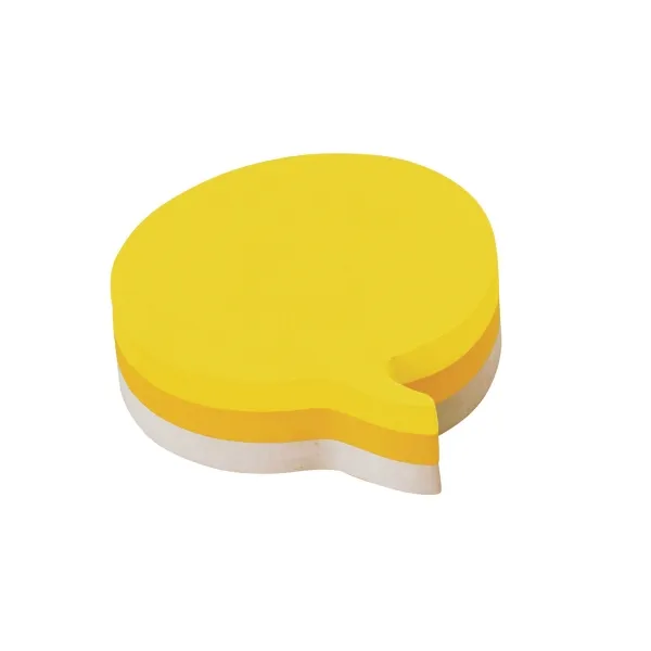 Post-it 2007SP - Noter - 70 x 70 mm - snakkeboble - 225 ark - gul, neongul, grå
