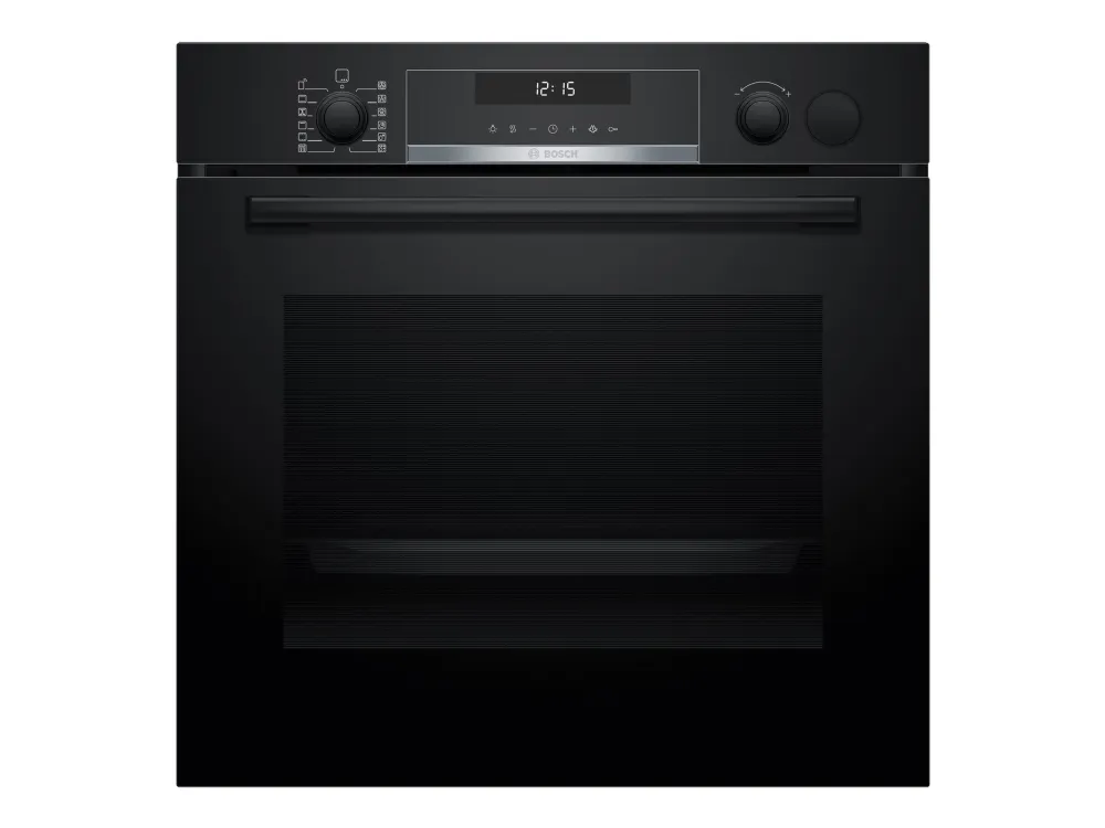 Bosch Serie | 6 HRG578BB7 - Ovn - med dampfunksjon - innebygd - Wi-Fi - fordypning - bredde: 56 cm - dybde: 55 cm - høyde: 58.5 cm - med selvrens - Klasse A+ - svart