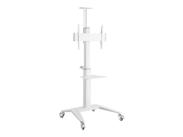 Gembird - Vogn - for TV - with caster wheels - aluminium - hvit - skjermstørrelse: 37-70