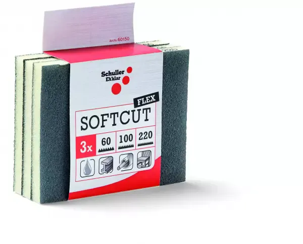 Slipe-/slipesvamp Schuller - 3 Softcut Flex SET