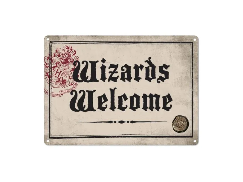 Wizards Welcome skilt