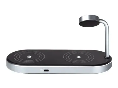 Verbatim - Trådløst ladestativ - 3-i-1 + AC-strømadapter - 35 watt - 4 A - for Apple AirPods with MagSafe Charging Case  AirPods Pro  iPhone 11, 12, 13, 14