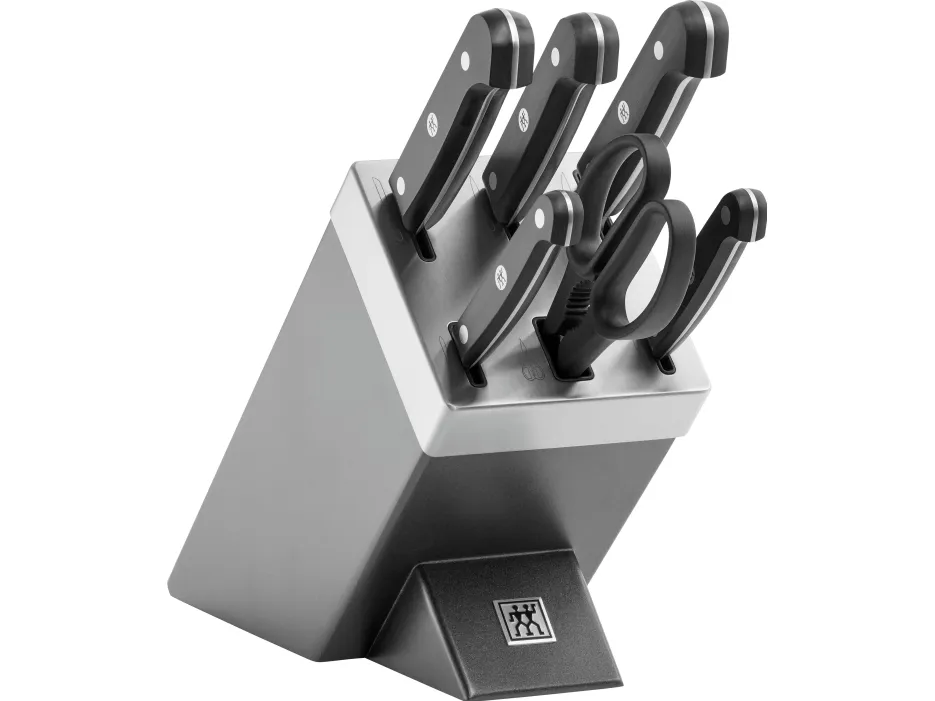 ZWILLING Gourmet Selvslibende knivblok 7-dele, Grå