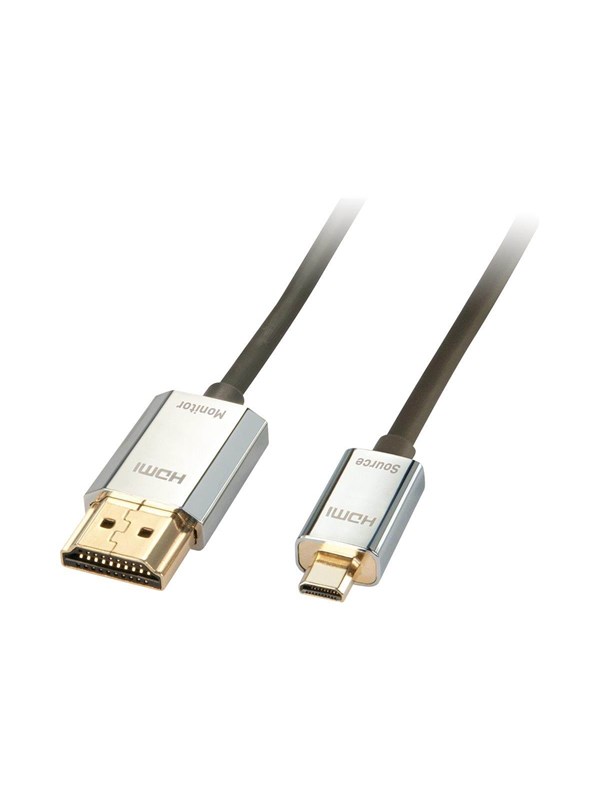 Lindy CROMO Slim High Speed HDMI to micro HDMI Cable with Ethernet