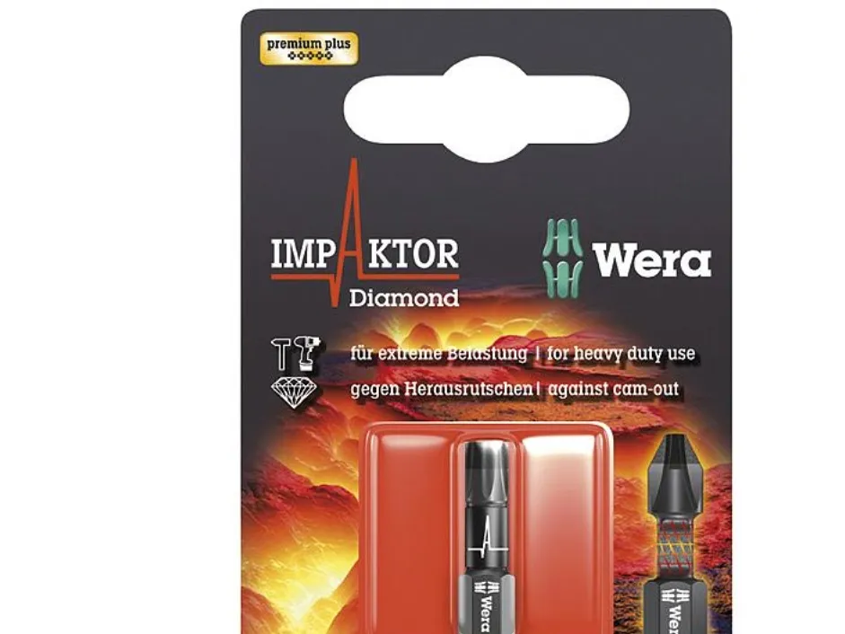 Wera Torx-bit T 25 867/1 IMP DC SB SiS verktøystål diamantbelagt D 6,3 1 stk (05073925001)