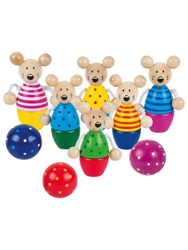 Goki Wooden Skittles Game 9pcs.