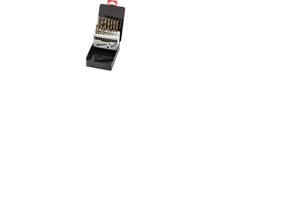 THÜRMER TOOLS Metalbor HSS Cobolt Borsæt 1-10mm med 0,5mm spring levers i stålkasse
