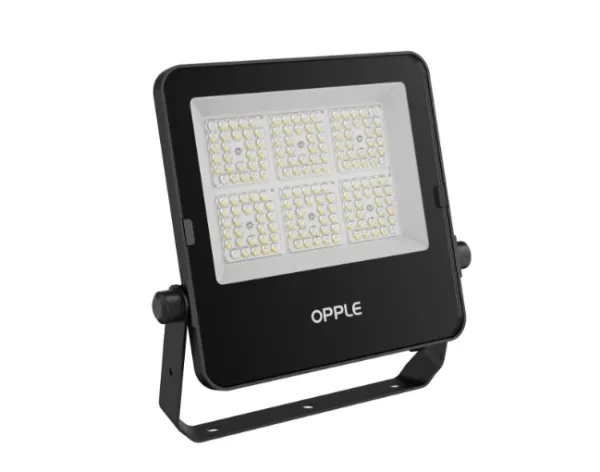 OPPLE Lighting EcoMax G3, Sort, IP66, Aluminium, Polykarbonat (PC), Herdet glass, I, IK07, 1 m
