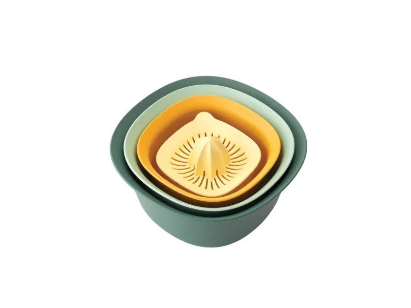 Brabantia Tasty+, Sett, Blå, Grønn, Gult, 3,2 l, 1,5 l, 2,4 l, Plast