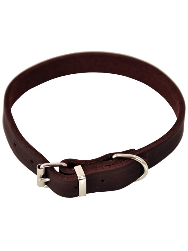 Dogman Halsbånd lær 22mmx55cm brun